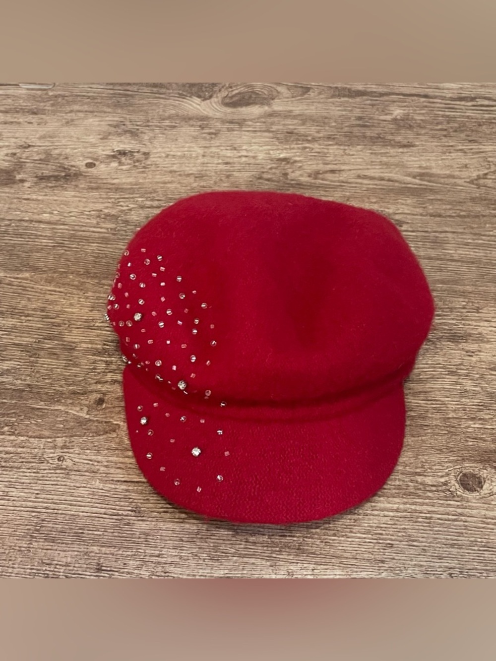 Betmar New York Red Wool Ivy Cap Vintage